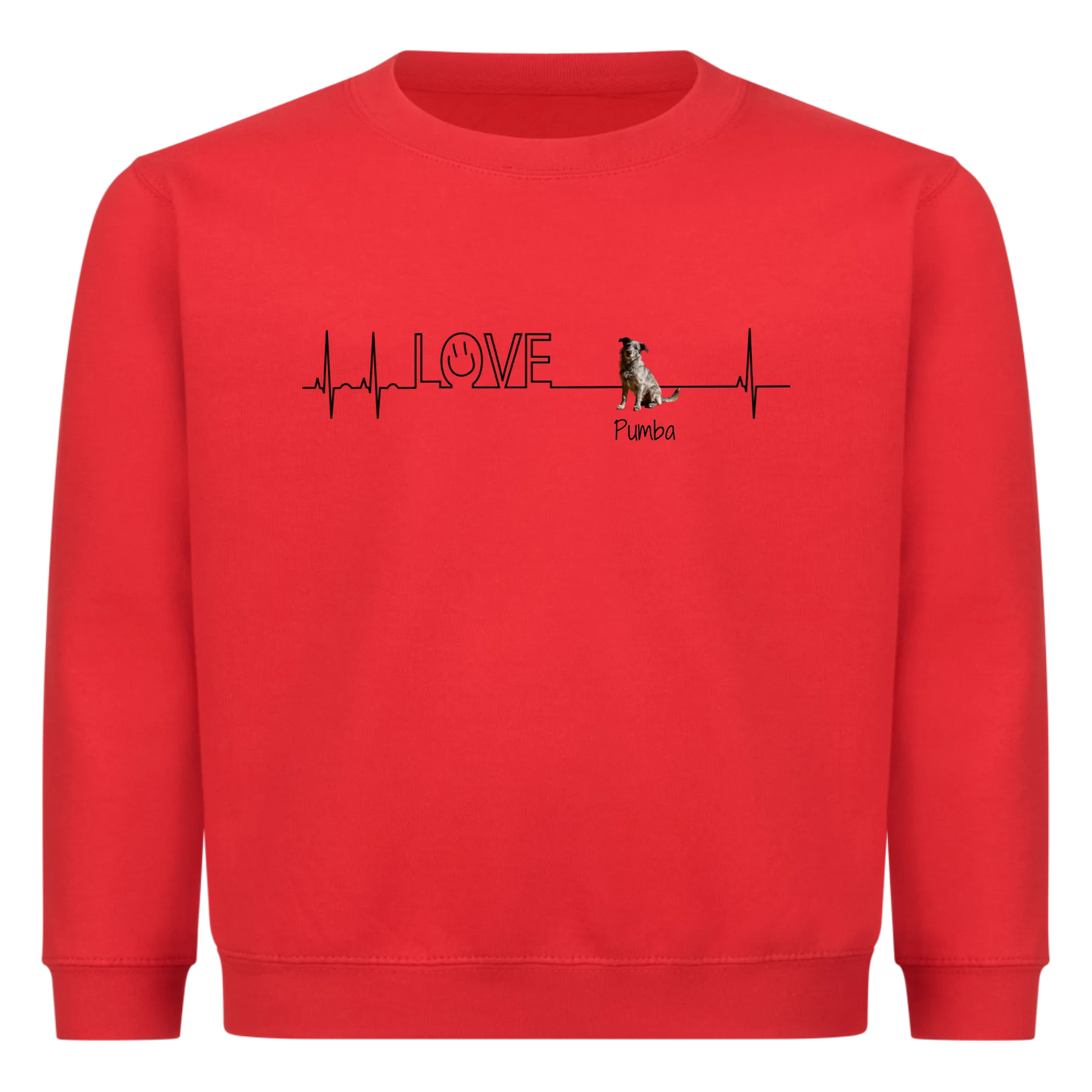 Personalisiertes Sweatshirt - Herzschlag