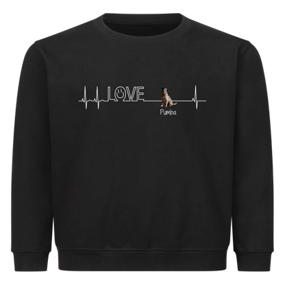 Personalisiertes Sweatshirt - Herzschlag