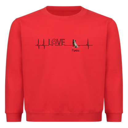 Personalisiertes Sweatshirt - Herzschlag