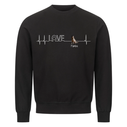 Personalisiertes Sweatshirt - Herzschlag