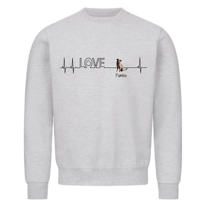 Personalisiertes Sweatshirt - Herzschlag