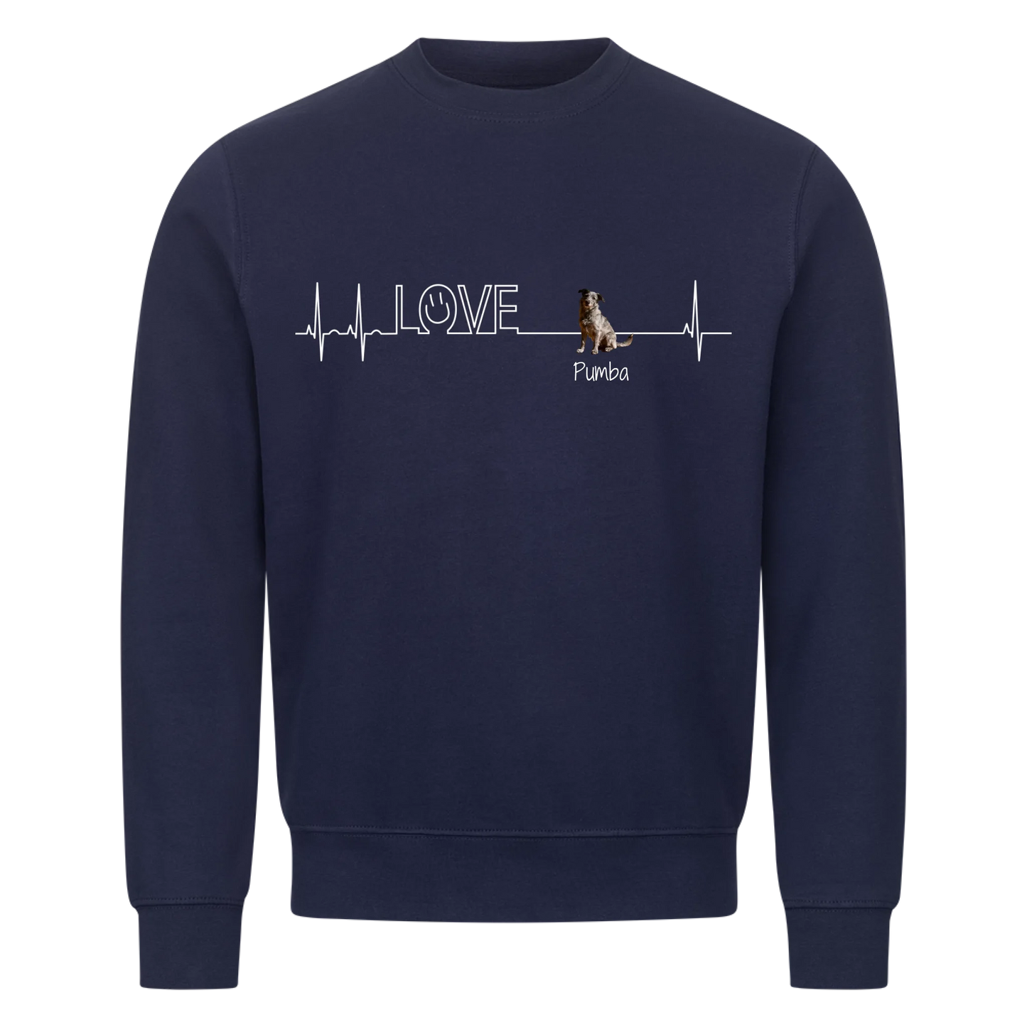 Personalisiertes Sweatshirt - Herzschlag