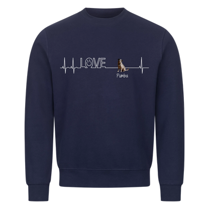 Personalisiertes Sweatshirt - Herzschlag
