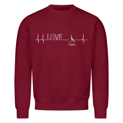 Personalisiertes Sweatshirt - Herzschlag