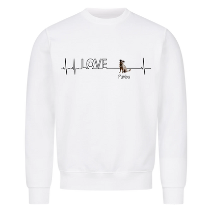 Personalisiertes Sweatshirt - Herzschlag