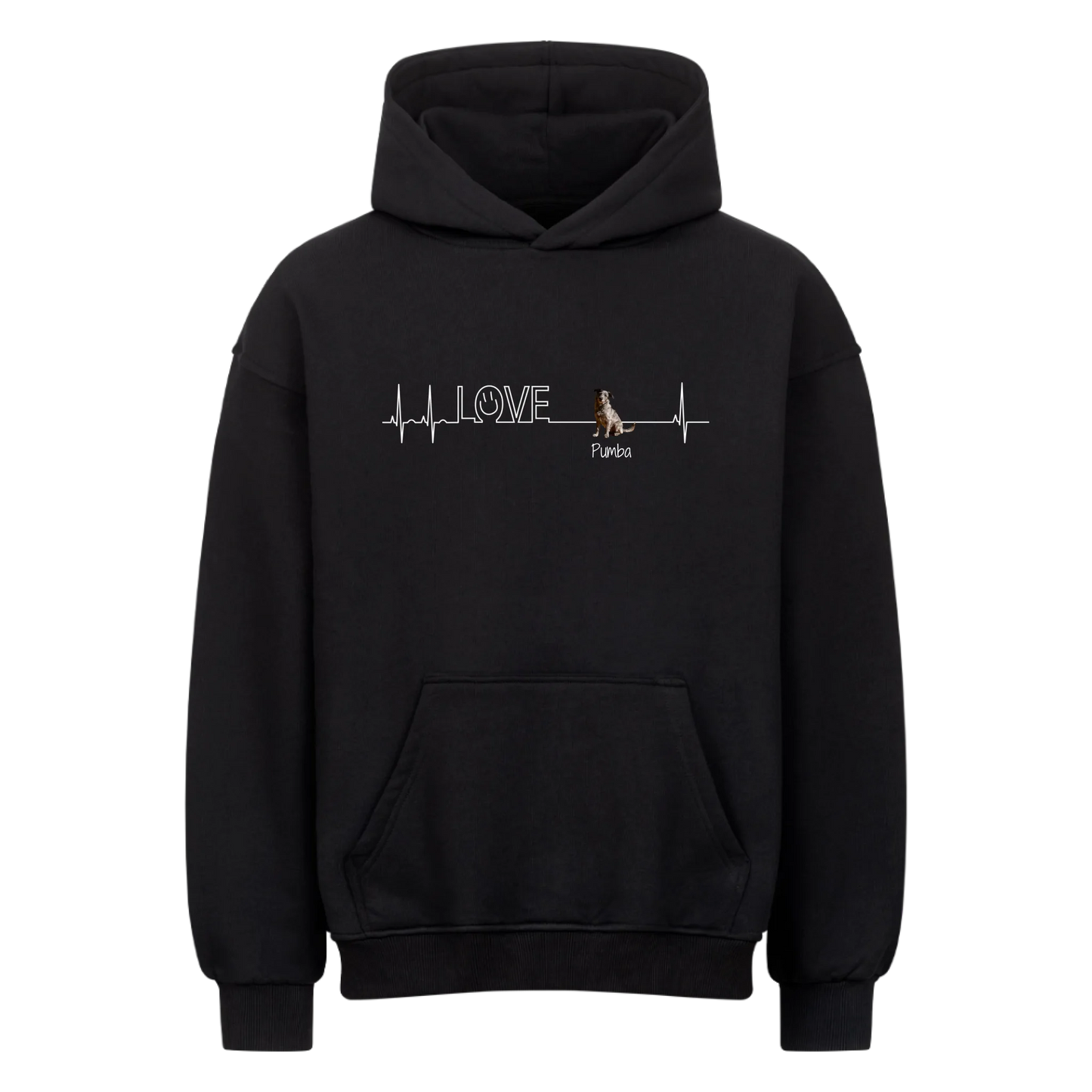 Personalisierter Hoodie - Herzschlag