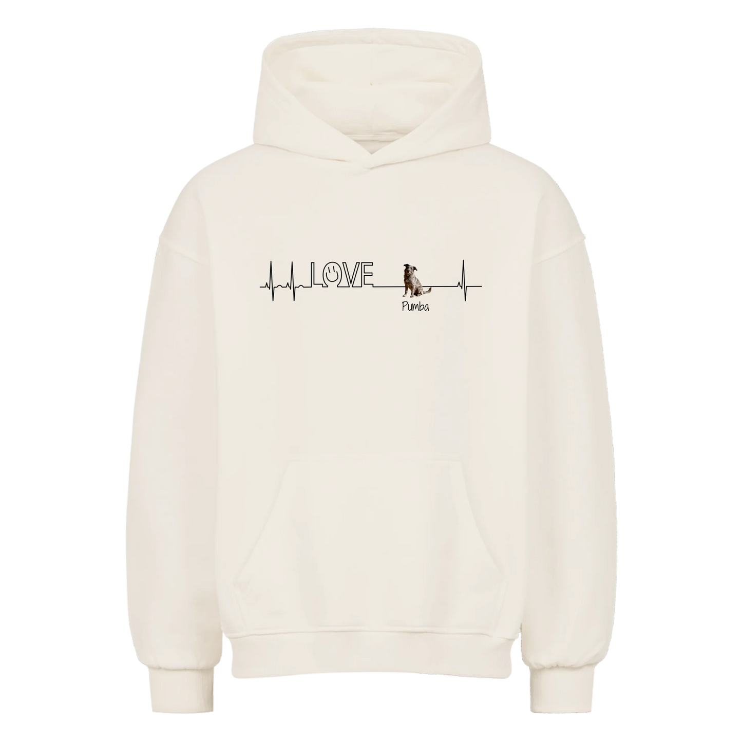 Personalisierter Hoodie - Herzschlag