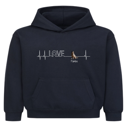 Personalisierter Hoodie - Herzschlag