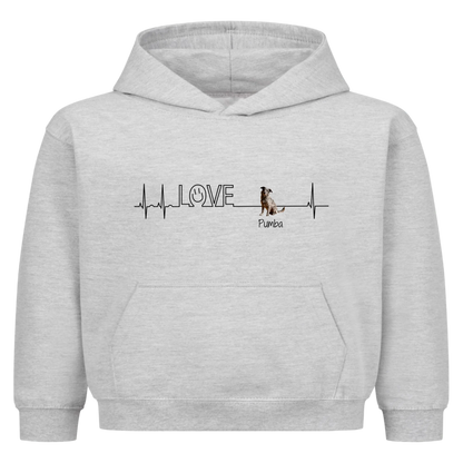 Personalisierter Hoodie - Herzschlag