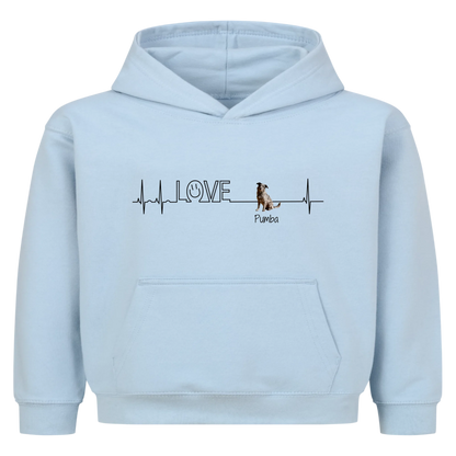 Personalisierter Hoodie - Herzschlag