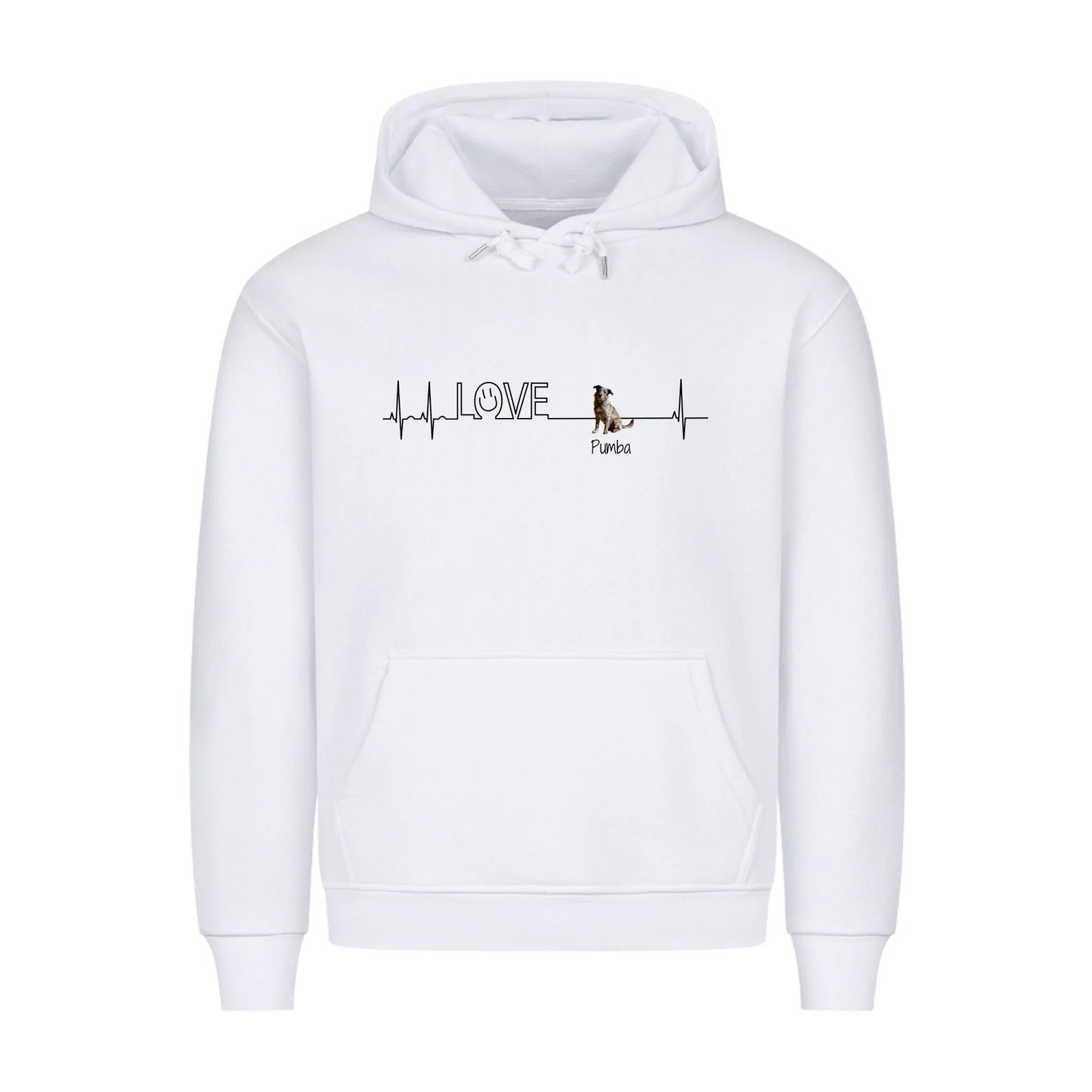 Personalisierter Hoodie - Herzschlag