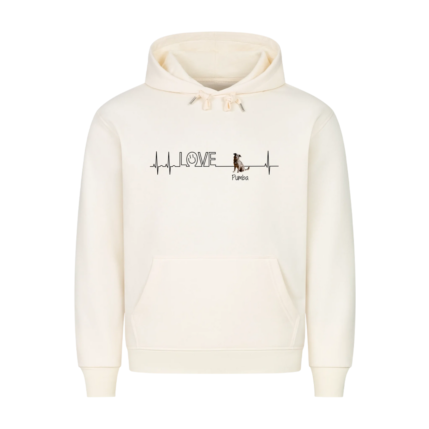 Personalisierter Hoodie - Herzschlag